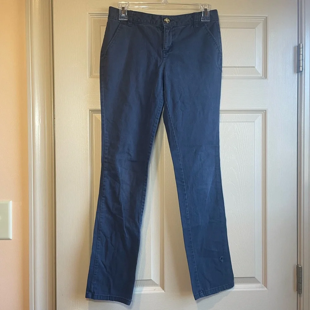 Old Navy Kids Dark Blue Pants, Adjustable Waist, Faux‎ Back Pockets, Size 14